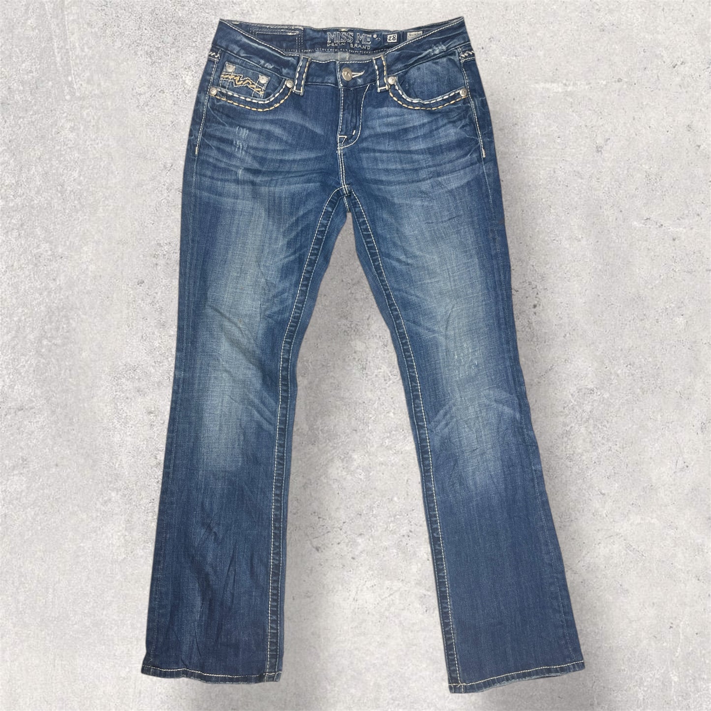 Miss Me Easy Bootcut Jeans, Size 28W