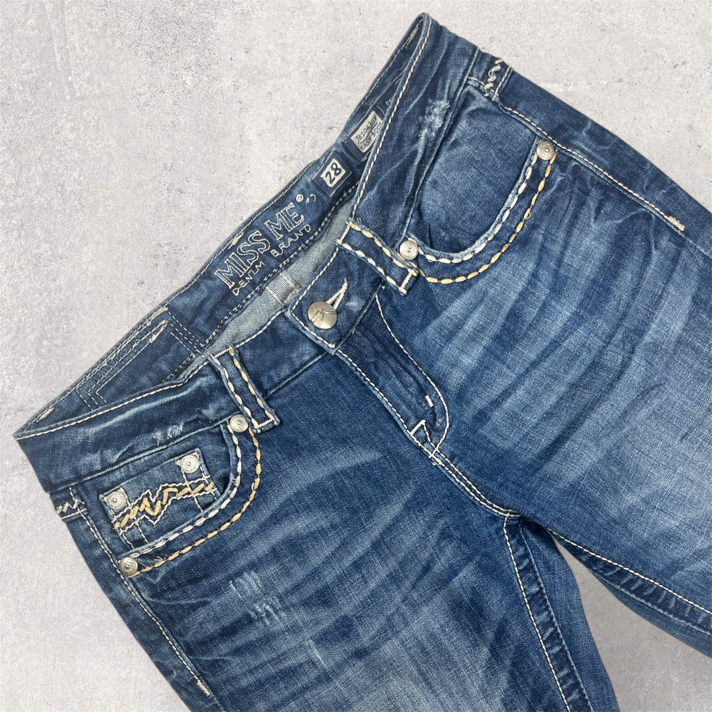 Miss Me Easy Bootcut Jeans, Size 28W