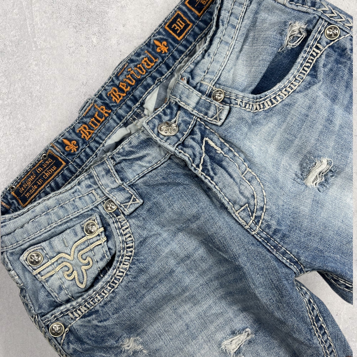 Rock Revival Bootcut Jeans - Size 39 cm waist