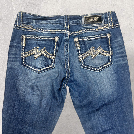 Miss Me Easy Bootcut Jeans, Size 28W